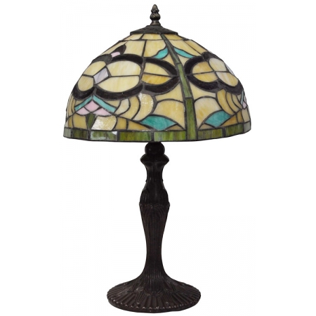 Λάμπα επιτραπέζια μεταλλική-γυάλινη Tiffany 30x48εκ Sinialo G12-014/4412