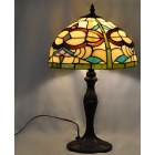 Λάμπα επιτραπέζια μεταλλική-γυάλινη Tiffany 30x48εκ Sinialo G12-014/4412