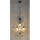 Φωτιστικό οροφής 4φωτο μεταλλικό ασημί 45x100εκ Sinialo 36-187-11255104