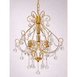 Φωτιστικό οροφής 4φωτο μεταλλικό χρυσό 45x100εκ Sinialo 36-187-11255105