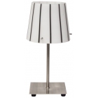 Πορτατίφ μεταλλικό-γυάλινο ασημί-λευκό 15x29εκ Sinialo 37-84-T91131W