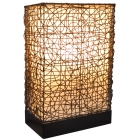Λάμπα επιτραπέζια rattan καφέ-μπεζ 32.5x17x49εκ Sinialo 37-85-210P1U8BS