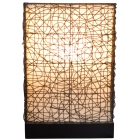 Λάμπα επιτραπέζια rattan καφέ-μπεζ 32.5x17x49εκ Sinialo 37-85-210P1U8BS