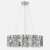 Φωτιστικό οροφής 5φωτο μεταλλικό ασημί 50x90εκ Sinialo 36-23-068150CMC