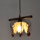 Φωτιστικό μονόφωτο μεταλλικό οξυντέ 25x79εκ Sinialo 2900371