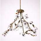 Φωτιστικό οροφής 9φωτο μεταλλικό οξυντέ 73x93εκ Sinialo AP-01