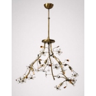 Φωτιστικό οροφής 9φωτο μεταλλικό οξυντέ 73x93εκ Sinialo AP-01