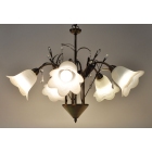 Φωτιστικό οροφής 5φωτο μεταλλικό οξυντέ 65x100εκ Sinialo SIN-014