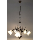 Φωτιστικό οροφής 5φωτο μεταλλικό οξυντέ 65x100εκ Sinialo SIN-014