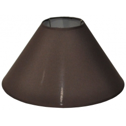 Καπέλο φωτιστικού υφασμάτινο καφέ 30x15.5εκ Sinialo 2900434