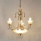 Φωτιστικό οροφής 6φωτο μεταλλικό χρυσό 45x103εκ Sinialo SIN-020