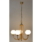 Φωτιστικό οροφής 5φωτο μεταλλικό χρυσό ματ 56x103εκ Sinialo SIN-021