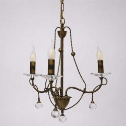 Φωτιστικό οροφής 3φωτο μεταλλικό οξυντέ 50x102εκ Sinialo SIN-028