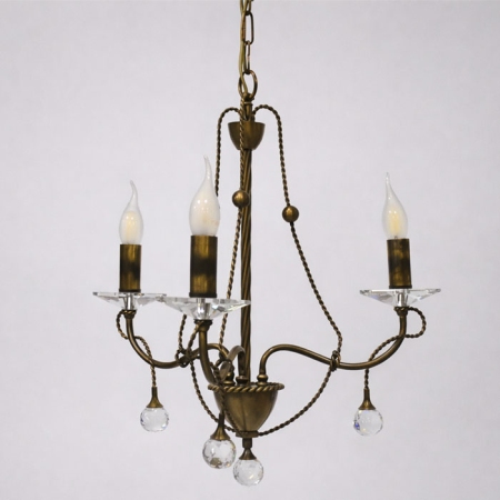 Φωτιστικό οροφής 3φωτο μεταλλικό οξυντέ 50x102εκ Sinialo SIN-028