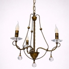 Φωτιστικό οροφής 3φωτο μεταλλικό οξυντέ 50x102εκ Sinialo SIN-028