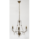 Φωτιστικό οροφής 3φωτο μεταλλικό οξυντέ 50x102εκ Sinialo SIN-028