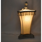 Λάμπα επιτραπέζια μεταλλική-υφασμάτινη εκρού 20x20x38εκ Sinialo KR-0246-5-C