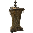 Λάμπα επιτραπέζια μεταλλική-υφασμάτινη πράσινο 20x20x38εκ Sinialo KR-0246-5-D