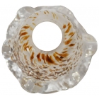 Γυαλί φωτιστικού ανταλλακτικό G9 λευκό-καφέ 8x8εκ Sinialo 2900463