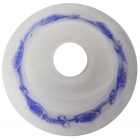 Γυαλί πορτατίφ ανταλλακτικό Ε14 λευκό-μπλε 15x11εκ Sinialo 2900486