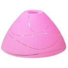 Γυαλί πορτατίφ ανταλλακτικό Ε14 ροζ 18x10εκ Sinialo 2900493