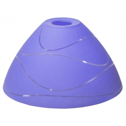 Γυαλί πορτατίφ ανταλλακτικό Ε14 μωβ 18x10εκ Sinialo 2900494