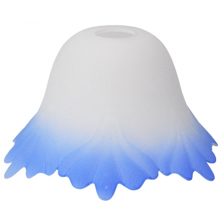 Γυαλί πορτατίφ ανταλλακτικό Ε14 μπλε 18x10εκ Sinialo 2900504