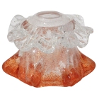 Γυαλί φωτιστικού ανταλλακτικό Ε14 διάφανο-κοραλί 13x9εκ Sinialo 2900520