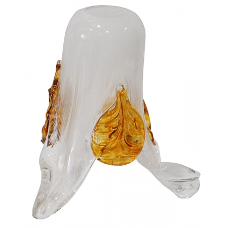 Γυαλί φωτιστικού ανταλλακτικό Ε14 λευκό-μελί 15x15εκ Sinialo 2900540