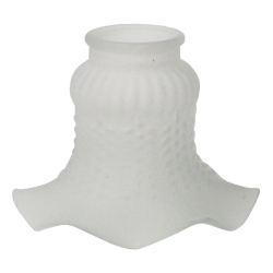 Γυαλί φωτιστικού ανεμιστήρα ανταλλακτικό λευκό 13.5x10.5εκ Sinialo 2900570