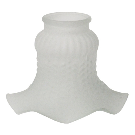 Γυαλί φωτιστικού ανεμιστήρα ανταλλακτικό λευκό 13.5x10.5εκ Sinialo 2900570