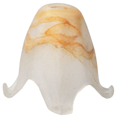 Γυαλί φωτιστικού ανταλλακτικό Ε14 λευκό-μπεζ 14x12εκ Sinialo 2900573