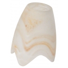 Γυαλί φωτιστικού ανταλλακτικό Ε14 λευκό-μελί 6.5x9εκ Sinialo 2900599