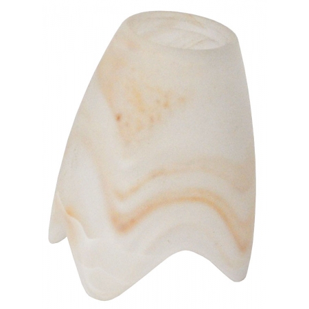 Γυαλί φωτιστικού ανταλλακτικό Ε14 λευκό-μελί 6.5x9εκ Sinialo 2900599