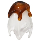 Γυαλί φωτιστικού ανταλλακτικό Ε14 λευκό-μελί 9x9x12εκ Sinialo 2900604