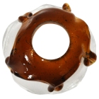 Γυαλί φωτιστικού ανταλλακτικό Ε14 λευκό-μελί 9x9x12εκ Sinialo 2900604