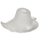 Γυαλί φωτιστικού ανταλλακτικό Ε14 λευκό 18x13x9εκ Sinialo 2900639