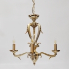 Φωτιστικό οροφής 3φωτο μπρούτζινο χρυσό 60x60x95εκ Sinialo 2900646