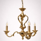 Φωτιστικό οροφής 3φωτο μπρούτζινο χρυσό 63x63x95εκ Sinialo 2900648