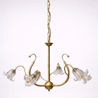 Φωτιστικό οροφής 6φωτο μεταλλικό χρυσό ματ 70x102εκ Sinialo 2900650