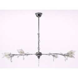 Φωτιστικό οροφής 6φωτο μεταλλικό ασημί 90x38x69εκ Sinialo 2900652