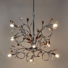 Φωτιστικό οροφής 8φωτο μεταλλικό ασημί 64x73εκ Sinialo 2900653