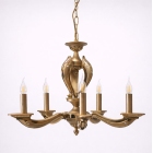 Φωτιστικό οροφής 5φωτο μπρούτζινο χρυσό 61x95εκ Sinialo 2900656