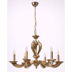 Φωτιστικό οροφής 6φωτο μπρούτζινο χρυσό 79x95εκ Sinialo 2900657