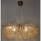 Φωτιστικό οροφής 6φωτο μεταλλικό οξυντέ 70x32x130εκ Sinialo 2900660