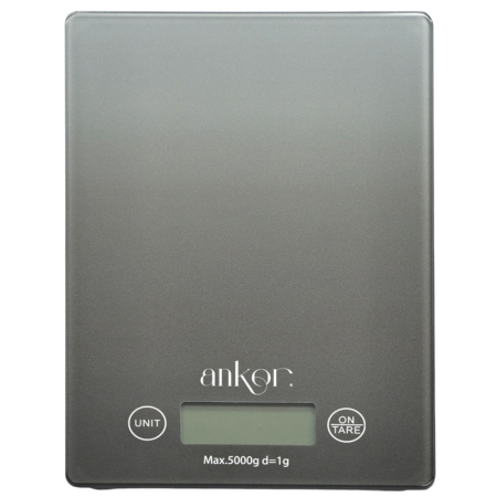 Ζυγαριά κουζίνας ηλεκτρονική γκρι 5kg Ankor 840533