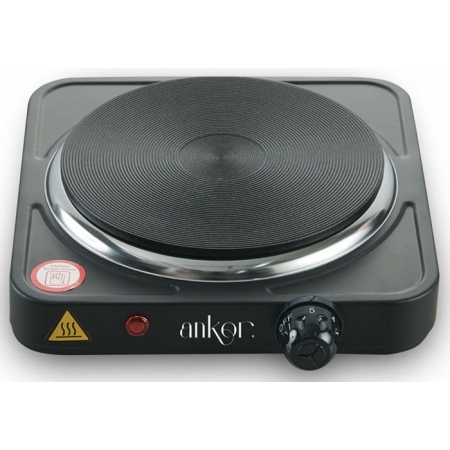 Ηλεκτρική εστία μονή μαύρη 1500W Ankor 845309