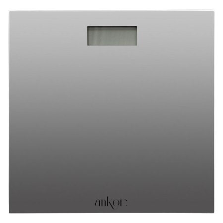 Ζυγαριά σώματος ηλεκτρονική γυάλινη γκρι 30εκ Ankor 851874