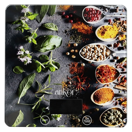 Ζυγαριά κουζίνας ηλεκτρονική Μπαχαρικά 15kg Ankor 851959