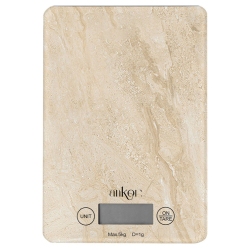 Ζυγαριά κουζίνας ηλεκτρονική μπεζ 5kg Ankor 851935